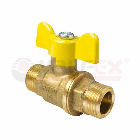 Кран газовый шар. 1/2 ш/ш бабочка Valfex латунь (24шт/уп) - фото в Миди Лтд Изображение товара Кран газовый шар. 1/2 ш/ш бабочка Valfex латунь (24шт/уп) в Миди Лтд