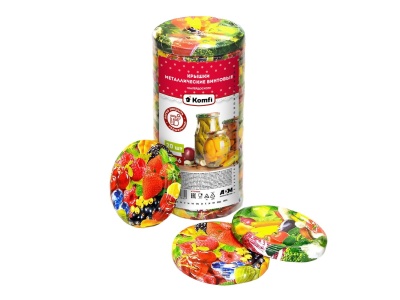 Изображение товара Крышки винтовые  D=66мм Калейдоскоп Komfi (20шт/уп) в Миди Лтд