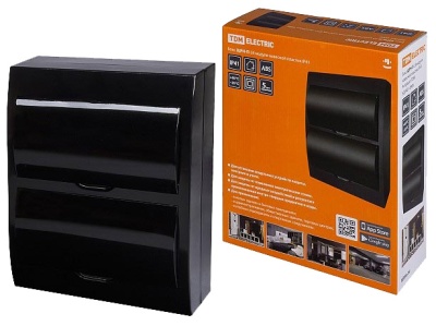 Бокс ЩРН-П-24 модулей навесной пластик IP41 антрацит TDM - фото в Миди Лтд Изображение товара Бокс ЩРН-П-24 модулей навесной пластик IP41 антрацит TDM в Миди Лтд