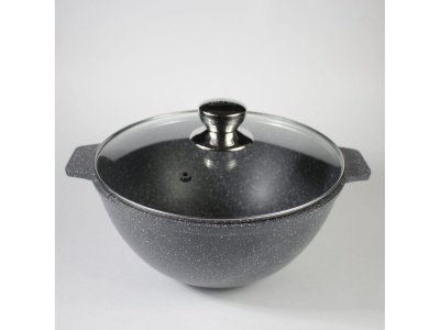 Казан для плова Granit Perfection natural АП 4л СК АЛТЕЙ(4шт/уп) - фото в Миди Лтд Изображение товара Казан для плова Granit Perfection natural АП 4л СК АЛТЕЙ(4шт/уп) в Миди Лтд