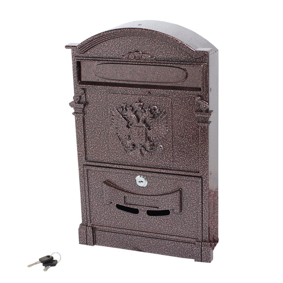 Изображение товара Ящик почтовый №4011 "Герб" медь (5шт/уп) в Миди Лтд