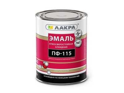 Изображение товара Эмаль ПФ-115 Лакра белая 20кг (33шт/пал) в Миди Лтд