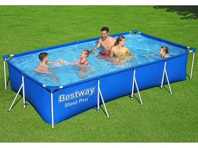 Изображение товара Бассейн каркасный с фильтр-насосом BESTWAY Steel Pro 400*211*81см 5700л 56424 в Миди Лтд