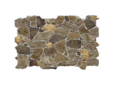 Изображение товара Панель ПВХ камень Дикий коричневый толщ 0,6мм 0,984*633 (30шт/уп) в Миди Лтд