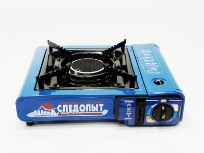 Изображение товара Газовая плита СЛЕДОПЫТ UltrA 1,7кВт 335х290х88мм керамическая поверхность с переходником в Миди Лтд