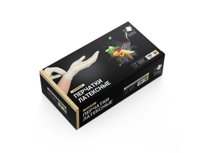 Изображение товара Перчатки латексные неопудренные М бежевые (50пар/уп) в Миди Лтд