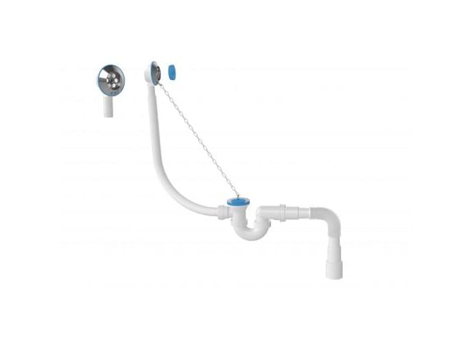 Изображение товара Сифон ZEGOR для ванны V152-0 1 1/2 40*50 мм U-образный с пробкой (25шт/уп) в Миди Лтд