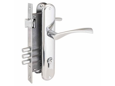 Изображение товара Замок врезной 0203 CP с ручкой Аллюр (10шт/уп)  Х в Миди Лтд