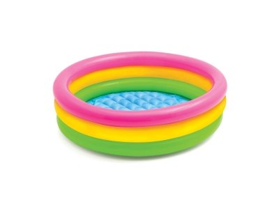 Изображение товара Бассейн надувной детский Радуга INTEX надувное дно рем комплект 86*25см 68л 58924 (12шт/кор) в Миди Лтд
