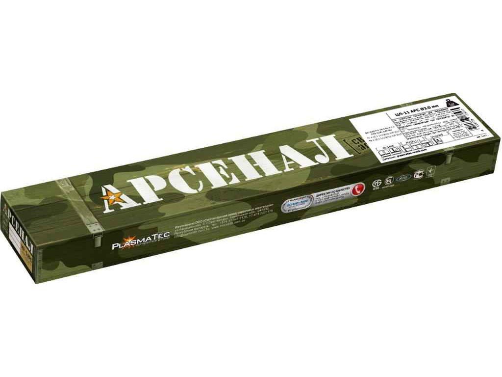 Изображение товара Электроды ЦЛ-11 АРС ТМ Арсенал нерж д3мм (1,0кг/уп) в Миди Лтд