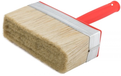 Макловица 50*150мм натуральная щетина нерж.обжим красная пласт.ручка - фото в Миди Лтд Изображение товара Макловица 50*150мм натуральная щетина нерж.обжим красная пласт.ручка в Миди Лтд