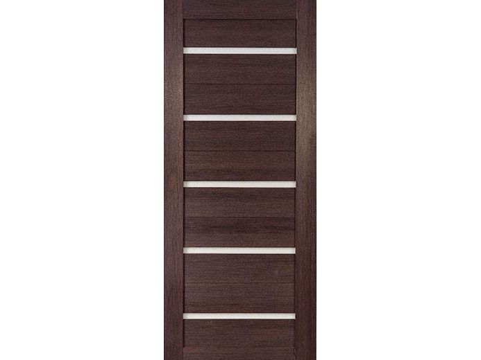 Изображение товара Полотно дверное ПО деколайн модель-22 венге стекло мат бел 800 в Миди Лтд