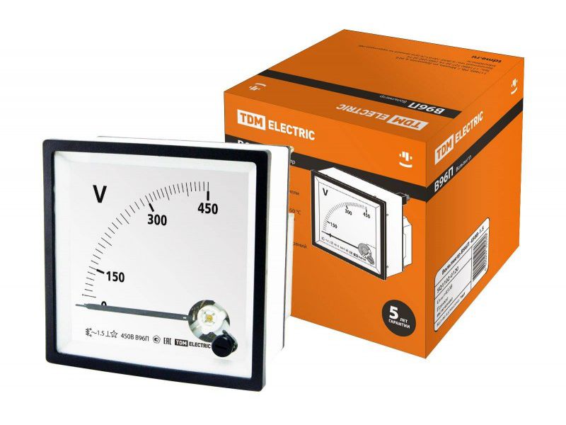 Вольтметр В96П 450В 1,5 TDM - фото в Миди Лтд Изображение товара Вольтметр В96П 450В 1,5 TDM в Миди Лтд