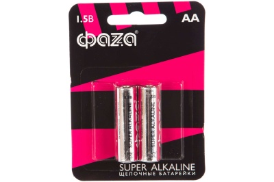 Изображение товара Батарейки ФАZA Super Alkaline S-2 щелочные тип АА LR 6 (2шт/уп) в Миди Лтд