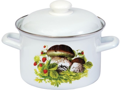 Кастрюля эмаль белая 6,0л Анютины глазки С-1618АП2/4 (4шт/уп) Х - фото в Миди Лтд Изображение товара Кастрюля эмаль белая 6,0л Анютины глазки С-1618АП2/4 (4шт/уп) Х в Миди Лтд