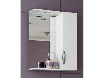 Зеркало-шкаф "Триполи" 600 левый - фото в Миди Лтд Изображение товара Зеркало-шкаф "Триполи" 600 левый в Миди Лтд