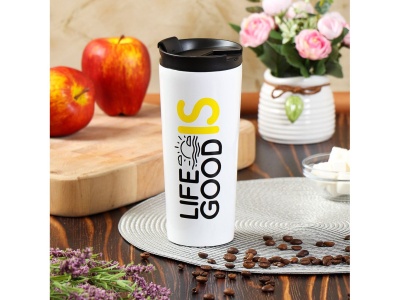 Изображение товара Термокружка нерж сталь 0,45л (SL-NT014E-SS-logo1) Daniks Серебряная (24шт/уп) в Миди Лтд