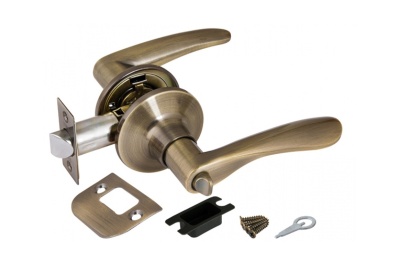 Изображение товара Замок ручка Бронза с фиксатором 6020 АВ-В в Миди Лтд