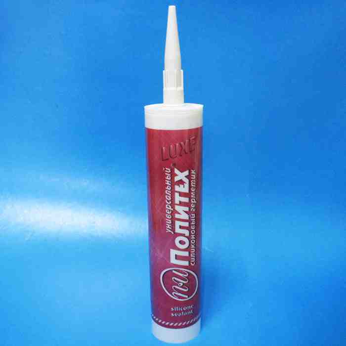 Герметик силиконовый Политех универсальный  бесцветный 280мл (12шт/уп) - фото в Миди Лтд Изображение товара Герметик силиконовый Политех универсальный  бесцветный 280мл (12шт/уп) в Миди Лтд