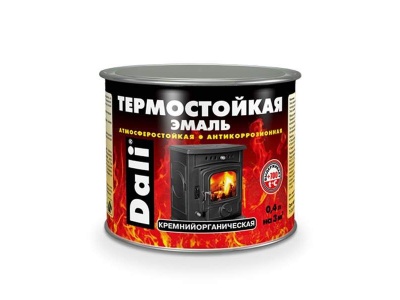 Эмаль термостойкая DALI черная 0,4л (6шт/уп; 1152шт/пал) - фото в Миди Лтд Изображение товара Эмаль термостойкая DALI черная 0,4л (6шт/уп; 1152шт/пал) в Миди Лтд