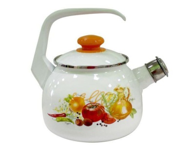 Чайник эмаль белая 2,5л Итальянская кухня С-2711АП/4Рч (4шт/уп) - фото в Миди Лтд Изображение товара Чайник эмаль белая 2,5л Итальянская кухня С-2711АП/4Рч (4шт/уп) в Миди Лтд