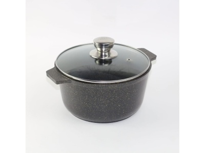 Кастрюля Granit Perfecion black gold 3л АП  СК АЛТЕЙ(6шт/уп) Х - фото в Миди Лтд Изображение товара Кастрюля Granit Perfecion black gold 3л АП  СК АЛТЕЙ(6шт/уп) Х в Миди Лтд