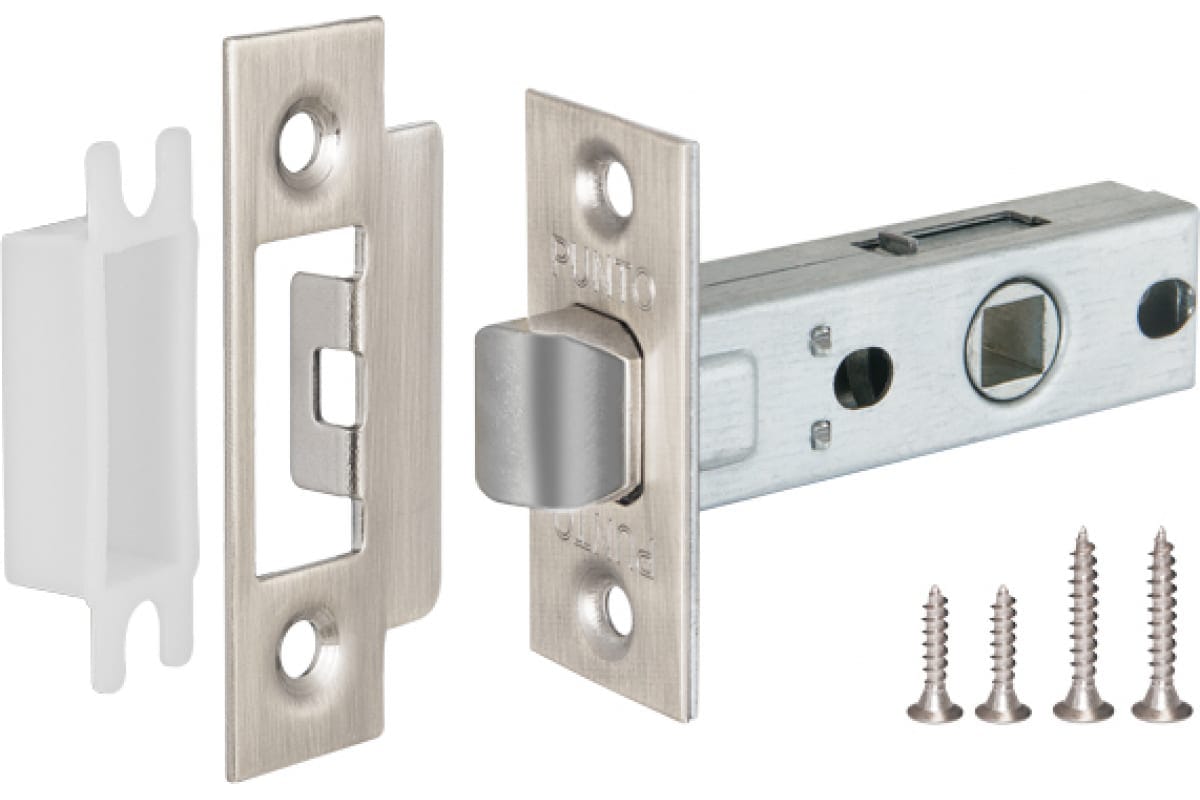 Изображение товара Защелка врезная L45-8 SN Матовый никель в Миди Лтд
