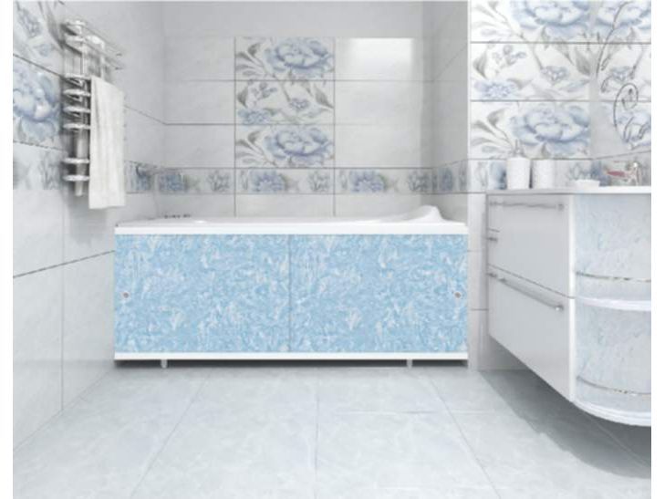 Экран под ванну 1,68м Кварт голубой иней (6шт/уп) - фото в Миди Лтд Изображение товара Экран под ванну 1,68м Кварт голубой иней (6шт/уп) в Миди Лтд