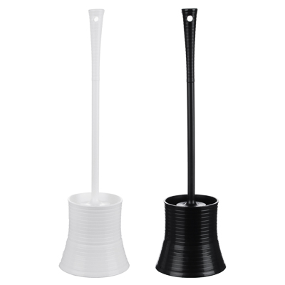 Изображение товара Ерш для туалета полосатый пластик белый в Миди Лтд