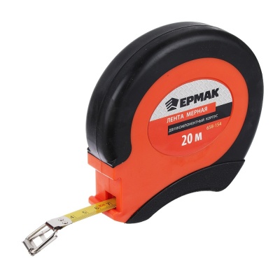 Изображение товара Лента мерная ЕРМАК металл 20м. двукомп.корпус (50шт/кор) в Миди Лтд