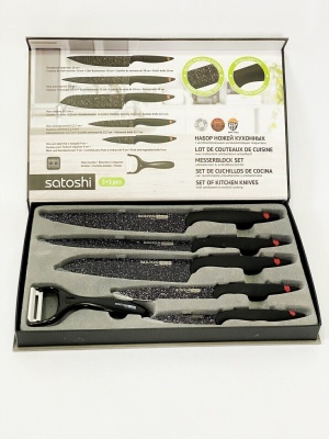 Изображение товара Набор ножей кухонных 6 предметов в магнитной коробке SATOSHI Болтон (10шт/кор) в Миди Лтд