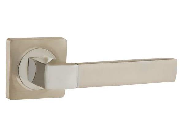 Изображение товара Ручки дверные FUSION JK SN/CP-3 матовый никель/хром в Миди Лтд