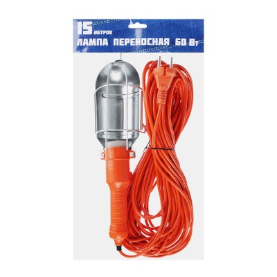 Изображение товара Лампа переносная 60Вт 15м Ермак (30шт/кор) в Миди Лтд