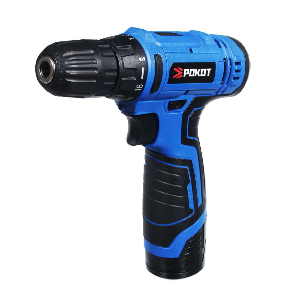 Дрель-Шуруповерт аккумуляторная РОКОТ ДША-12В, 0-550 об/мин, 1,3Ач Li-Lon, 21н*м, - фото в Миди Лтд Изображение товара Дрель-Шуруповерт аккумуляторная РОКОТ ДША-12В, 0-550 об/мин, 1,3Ач Li-Lon, 21н*м, в Миди Лтд