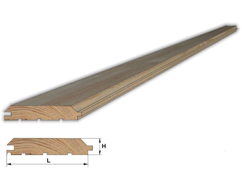 Изображение товара Имитация Бруса сорт А-В 17х137х5м (4.11м2)(уп-6шт)(64уп/пал) в Миди Лтд