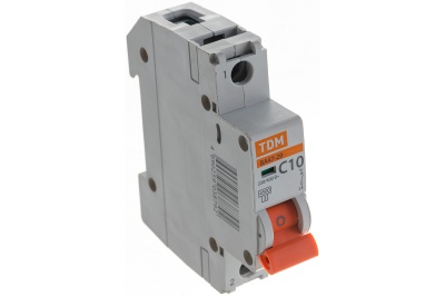 Изображение товара Автоматический выключатель ВА47-29 1Р 10А 4,5кА х-ка С TDM в Миди Лтд