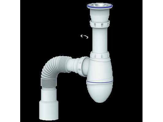 Изображение товара Сифон Unicorn 1 1/2-40 с гофрой 40*40*50 А220 в Миди Лтд