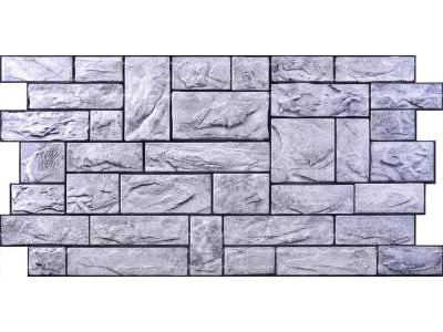 Изображение товара Панель ПВХ камень Пиленый настоящий серый толщ 0,4мм 0,977*493 (30шт/уп) в Миди Лтд