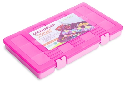 Изображение товара Органайзер ФОЛДИ для рукоделия 310*190*36мм розовый (9шт/уп) в Миди Лтд