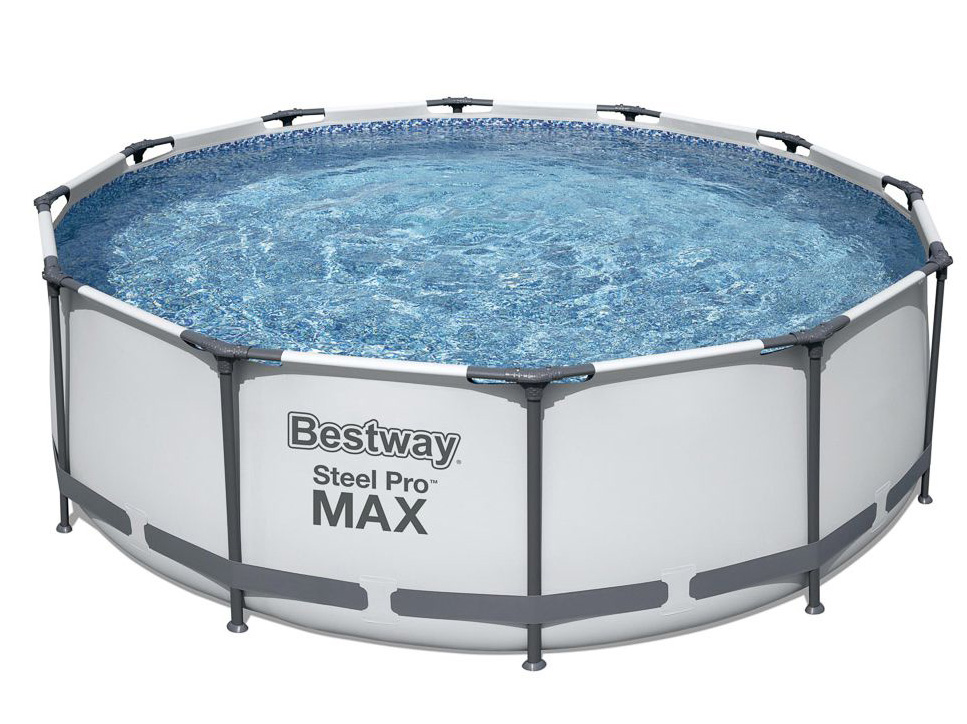 Изображение товара Бассейн каркасный с фильтр-насосом и лестницей BESTWAY 366*100см 9150л 56418 в Миди Лтд