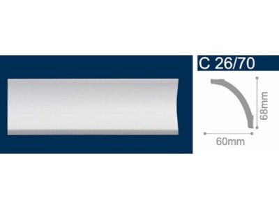 Изображение товара Экструдированный плинтус 60*70*2м  С26/70 (уп-45шт) в Миди Лтд