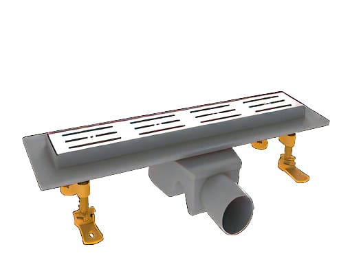 Изображение товара Трап линейный пластик. 50мм 600*62 с сухим затвором,рис.полоска ZEGOR в Миди Лтд