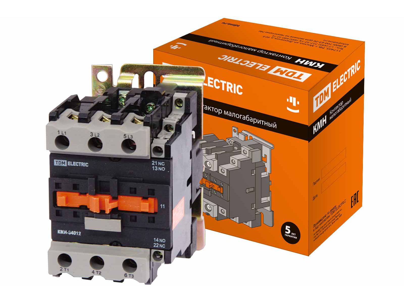 Изображение товара Контактор КМН-34012 40А 230В/АС31НО, 1Н3 TDM в Миди Лтд
