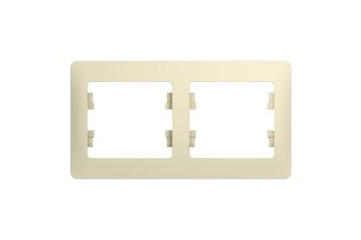 Рамка 2-ая Schneider Glossa горизонтальная бежевая - фото в Миди Лтд Изображение товара Рамка 2-ая Schneider Glossa горизонтальная бежевая в Миди Лтд
