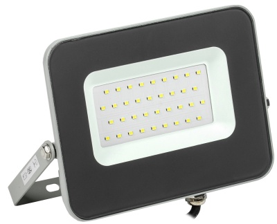 Изображение товара Прожектор светодиодный 30Вт ИЭК СДО 07-30 LED 6500К IP65 серый в Миди Лтд