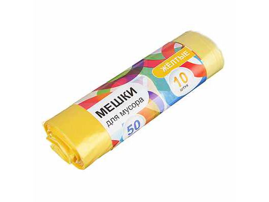 Мешки для мусора 50л 10шт 10 микрон (30шт/кор) - фото в Миди Лтд Изображение товара Мешки для мусора 50л 10шт 10 микрон (30шт/кор) в Миди Лтд