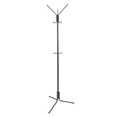 Изображение товара Вешалка напольная разборная 3 крючка черный в Миди Лтд
