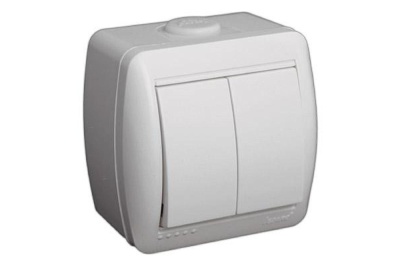 Изображение товара Выключатель 2-кл LEZARD Ната белый в Миди Лтд