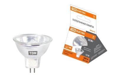 Изображение товара Лампа галогенная с отражателем MR16 35Вт 12В GU5.3 TDM в Миди Лтд