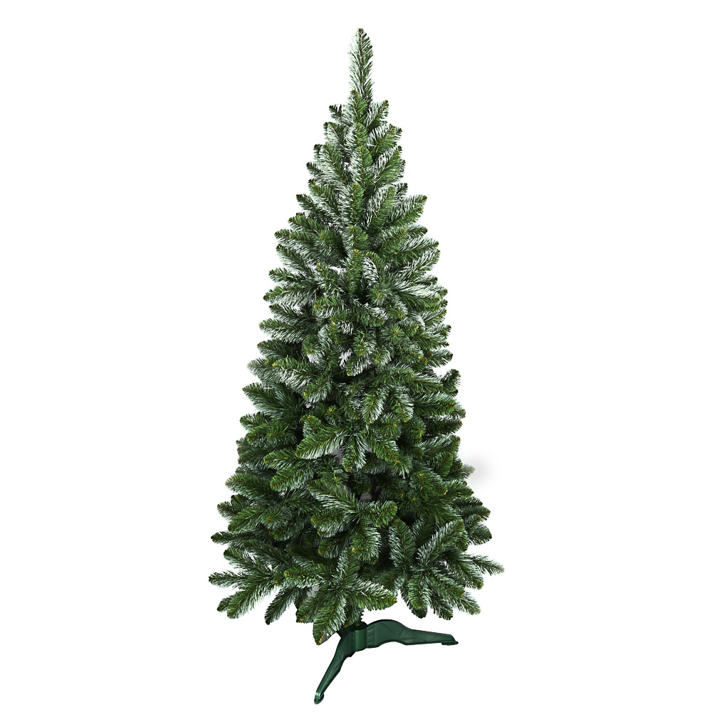 Изображение товара Ель искусственная "Заснеженная" 180см ПВХ зеленая/белая в Миди Лтд